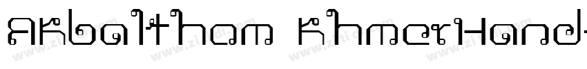 AKbalthom KhmerHand字体转换